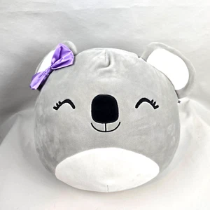 Rosa Squishmallows Koala Claire's Exclusive 14" HTF With Purple Bow Plush - Picture 1 of 11