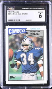 HERSCHEL WALKER 1987 TOPPS ROOKIE RC CARD DALLAS COWBOYS 6 OF 10 EX NEAR MINT - Picture 1 of 2