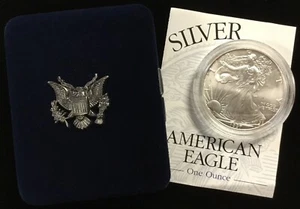 1997 P American Eagle Silver Proof  in Original Government  Packaging And COA - Picture 1 of 6