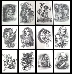 2" x 3" Temporär Wasserdicht Abnehmbar Tattoo Aufkleber Körperkunst - Bild 1 von 14