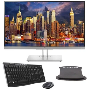 HP EliteDisplay E243 24" (1920 x 1080) FHD Monitor HDMI/ VGA/ DisplayPort Bundle - Picture 1 of 7