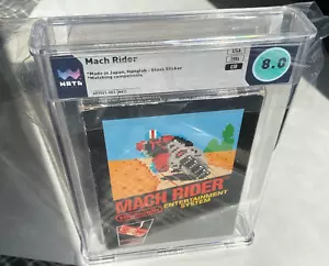 8.0 CiB NES 1st Print GLOSS Mach Rider WATA komplett in Box Nintendo, 1985 - Bild 1 von 12