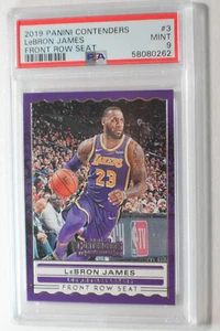 Panini Contenders Lebron James #3 2019 PSA 9 como nuevo asiento NBA L.A.LAKERS 62 - Imagen 1 de 2