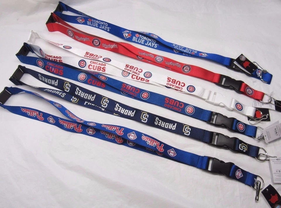 MLB Lanyard Detachable Buckle 23" Long 3/4" Wide by Aminco -Select- Team Below - Image 1 of 1