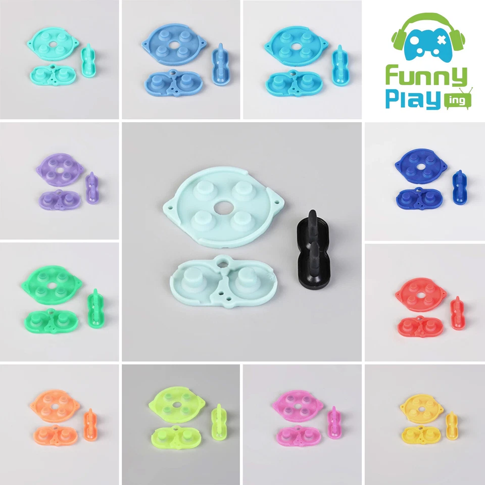 FÜR NINTENDO FunnyPlaying Silikon Pads in verschiedenen Farben für Game Boy Color GBC