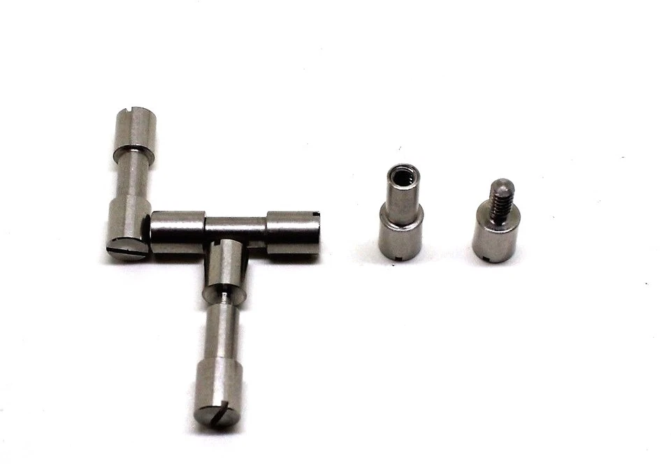 Corby Niete 1/4 (6,35 mm) 4 Stück Edelstahl für Messerbau Schraubniete