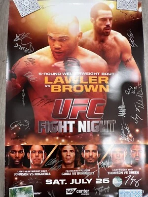 UFC Fight Night Robbie Lawler vs Mike Brown Poster SBC, Rumble Johnson, Joanna J - Image 1 of 4