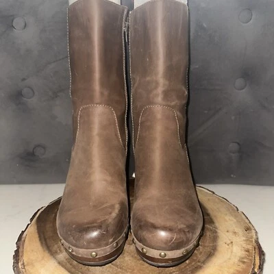 Botas de cuero envejecido Korks by Kork-Ease color topo 'Carissa' para mujer talla 9 1/2 Foto 1 de 4