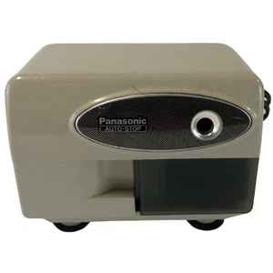 Vintage Panasonic Auto-Stop Electric Pencil Sharpener Model KP-310 - Beige - Picture 1 of 9
