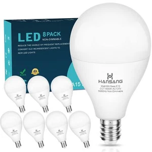 Led Ceiling Fan Light Bulbs 120v 60w Light Bulb Equivalent E12 Candelabra Base L - Picture 1 of 9