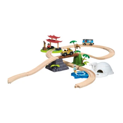PLAY TIVE Holz Eisenbahn Echtholz Kinderspielzeug PlayTive Junior Neu OVP Weltreise