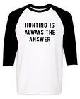 T-shirt chasseur raglan faune chasseur d'animaux drôle anniversaire cadeau de Noël
