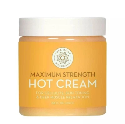 Pure Body Natural Hot Cream for Cellulite Reduction Skin Toning - Image 1 of 4