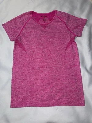 ideología Mujer Top L Rosa Ropa Activa Manga Corta Gimnasio Correr Foto 1 de 4