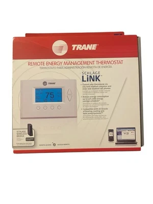 Trane Remote Energy Management Thermostat. Schlage Link New Unopened. - Image 1 of 4