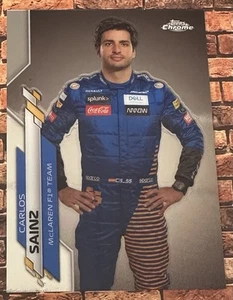 2020 Carlos Sainz Topps Chrome #8 Formula 1 F1 - Picture 1 of 2
