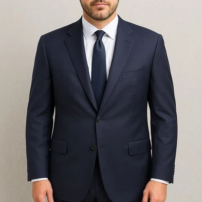 Ermenegildo Zegna High Performance Cool Effect Navy Wool Blazer Men’s 58L - Image 1 of 4