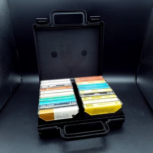 Casette Tape Job Lot in case 1970s Pop & Rock Music mixed Artists 20 casettes - Picture 1 of 8