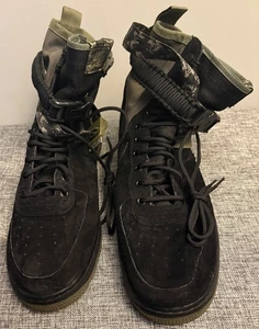 Nike SF AF1, schwarz/mitteloliv, tarnfarben, Nike-Stil # 864024 004, Größe 12 - Bild 1 von 6
