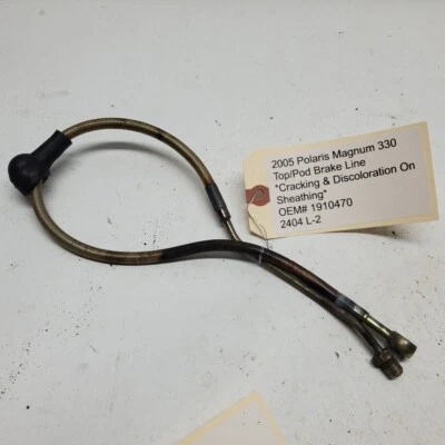 2005 POLARIS MAGNUM 330 TOP/POD BRAKE LINE *READ* OEM#1910470 2404(L-2) - Image 1 of 2