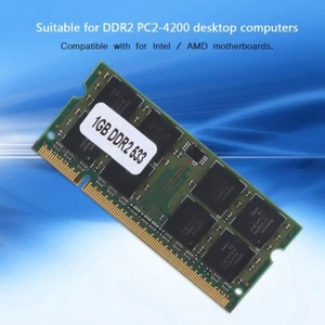 DDR2 Memory Durable 200Pin 533MHz 1GB DDR2 for DDR2 PC2-4200 For Laptop Computer - Picture 1 of 10