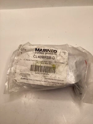 Marinco CL40MRSB-D CL Series Panel Mount Inlet 1.25" Threaded Stud Male Blue - Image 1 of 3