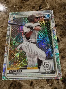 Xavier Edwards 2020 Bowman Chrome Prospects Mojo Refractor #BCP-10 Padres 1st - Bild 1 von 2
