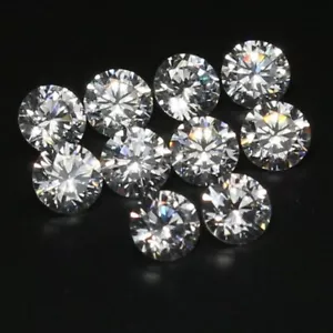 1.70 mm Round Brilliant 10 Pcs Lot D Color VVS1 Excellent White Loose Diamond - Picture 1 of 8