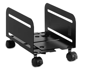 Mount-It Rolling CPU Stand with Wheels Heavy Duty Desktop Computer Tower Cart... - Picture 1 of 8