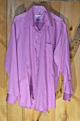 Geoffrey Beene Pink Regular Fit 17  34/35 - Image 1 of 4