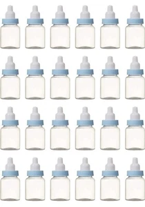 24 PC 3.5 Inches Baby Bottle Shower Favor Mini Plastic Bottle Baptism Party - Picture 1 of 2