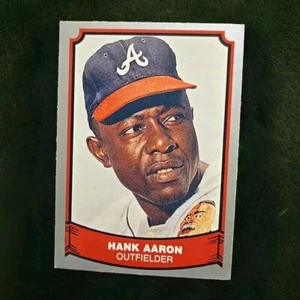 1988 Pacific Baseball Legends Collectible Card #1 HANK AARON Atlanta Braves HOF - Picture 1 of 2