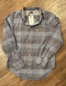 NWT Men’s Five Four Button Down Blue Stripe Long Sleeve Shirt Sz M - Picture 1 of 3