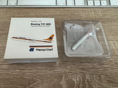 Herpa 511186 Aereo Hapag-Lloyd Boeing 737-800 1:500 Buone Condizioni + OVP - Immagine 1 di 2