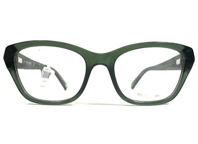 Nine West Eyeglasses Frames NW5115 317 Clear Green Silver Cat Eye 52-18-135 - Image 1 of 4