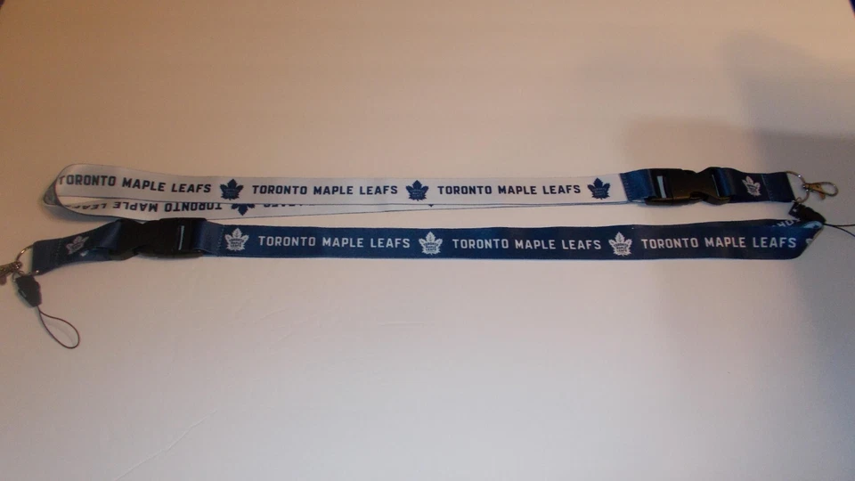 Dos cordones Toronto Maple Leafs NHL impresos en ambos lados 25" envío gratuito Foto 1 de 1