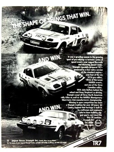 Triumph TR7 1979 Win Win Win anuncio impreso original 8,5 x 11" - Imagen 1 de 6