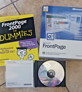 Microsoft FrontPage Version 2002 with Product Key & FP 2000 for Dummies with CD