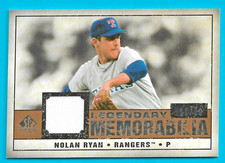 2008 SP Legendary Cuts - Legendary Memorabilia GOLD #LM-NR Nolan Ryan /99 (RARE)