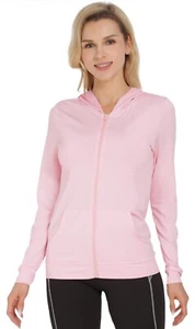JTANIB Women's Athletic Running Jackets Long Sleeve Zip Up PINK NWT - Picture 1 of 5