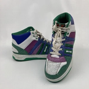 Men's Troop Ice Lamb Mid White Green Royal Plum Sneakers Sz 10.5 US Excellent - Picture 1 of 12