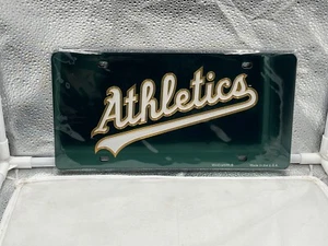 Oakland Athletics MLB Green Acrylic Lasercut License Plate Wincraft - Picture 1 of 1