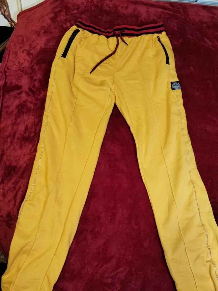 BKX Ricky Singh Joggers Yellow  Size Large Unisex - Image 1 of 4