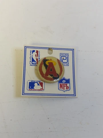 Vtg 1985 Anaheim Angels Baseball Pin California Ball Metal Enamel Hat Lapel Tie Cover