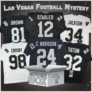 Autographed/Signed Oakland Las Vegas Football Jersey Mystery Box PSA JSA BAS COA - Picture 1 of 1