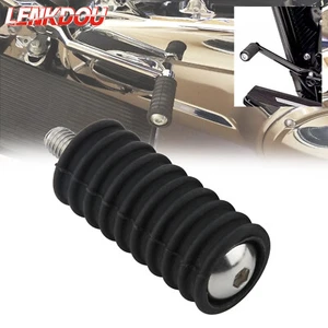 1X Shifter Peg Shift Rubber Black For Harley Touring Softail Dyna Sportster 1200 - Foto 1 di 9