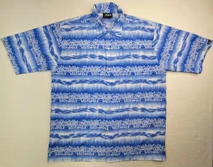 Camisa Southpole Para Hombres Grande Azul Digital Informal Abotonada Y2K Estampado Completo - Imagen 1 de 9