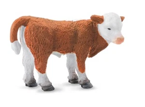 Collecta 88236 Ternero Hereford De Pie 7 Cm Animales Salvajes - Imagen 1 de 1