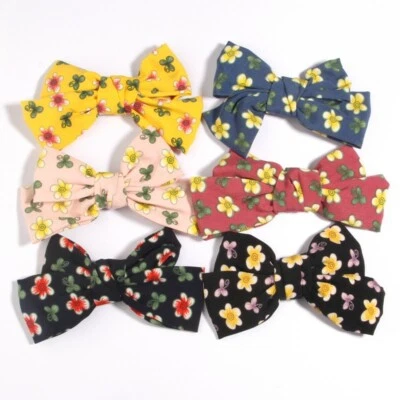 12Pcs 4.8" Flower Spot Hair Bows For Headbands Hair Accessories No Clips - Image 1 of 4