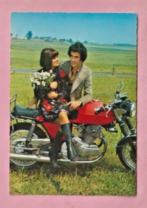 AK - FANTASIE - LIEBESPAAR und MOTORRAD LAVERDA - Bild 1 von 1